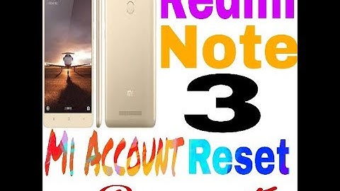 REDMI NOTE 3 MI ACCOUNT UNLOCK BY UMT DONGAL