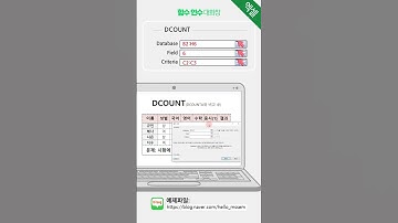 (🍪더 짧은 영상) DCOUNT함수 #DCOUNT  #itq엑셀  #컴쿠키즈 #엑셀