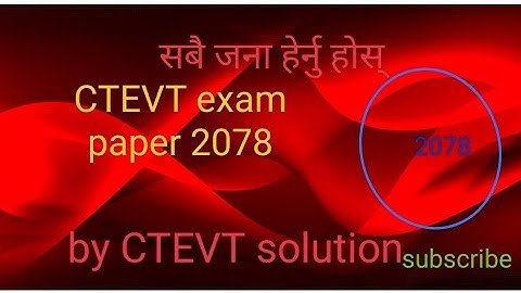 2079 CTEVT Exams: The Model Questions You Need to Ace Them!