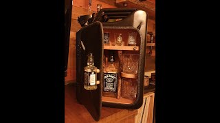 DIY Jerry Can bar with mini bottle handle