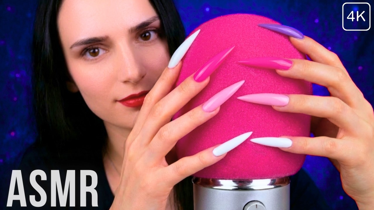 ASMR NEXT LEVEL 🔥 Mic Scratching - Brain Scratching ⚠️ INSTANT SLEEP ⚠️ Long Nails 😴 No Talking 4K