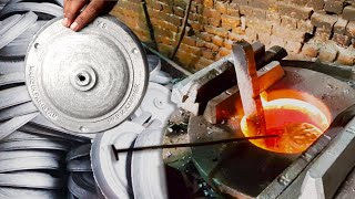 Amazing Spin Die Casting of Aluminium Ceiling Fan Body Plate on industrial level - Skill Spotter