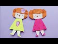 Easy origami Girl | paper doll DIY craft| Origami paper doll