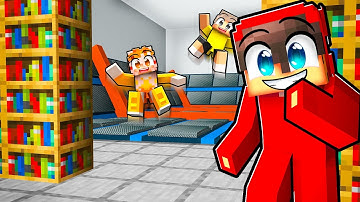 I Built a 100% SECRET Trampoline Park in Minecraft!