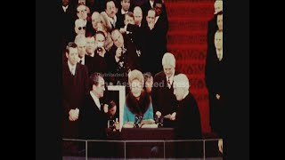SYND 21-1-73 PRESIDENT RICHARD NIXON IS SWORN INTO OFFICE FOR SECOND TERM