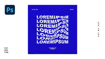 How to Create Warp Text Cover Art Design in Photoshop - Photoshop Tutorials