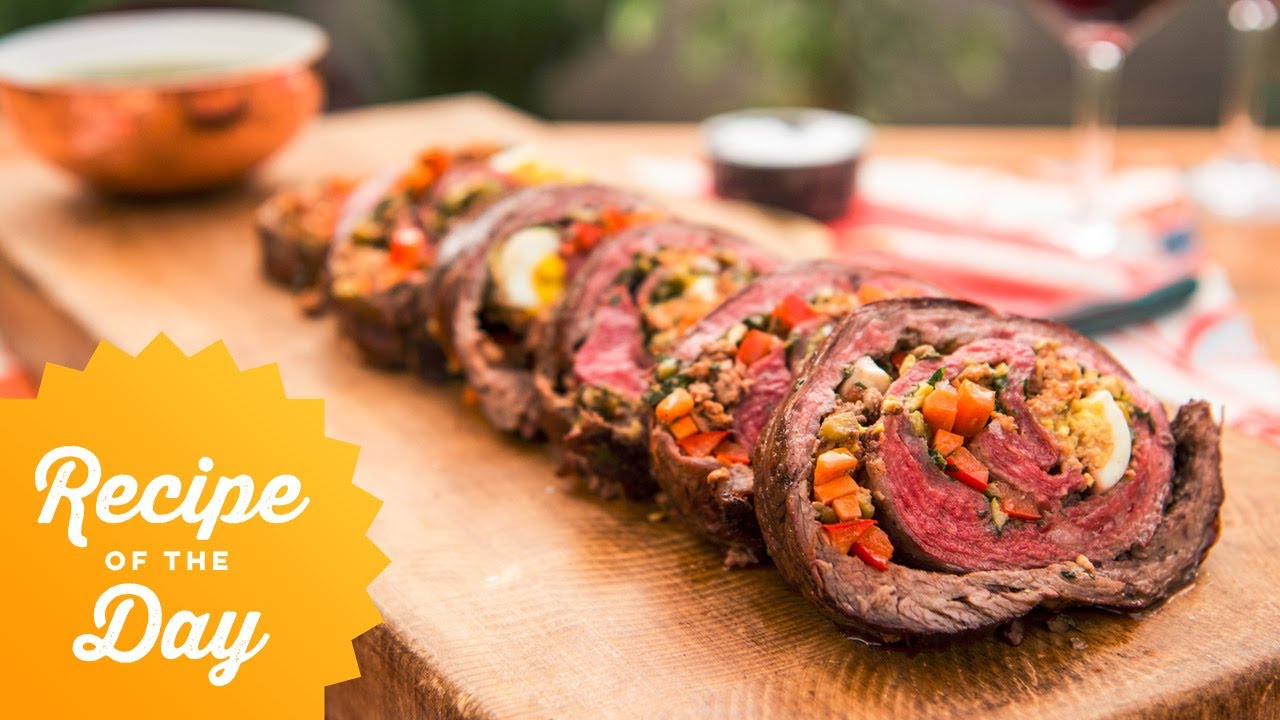 Recipe of the Day: Argentine Stuffed Flank Steak (Matambre) | Food Network