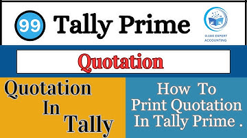 Tally Prime में Quotation कैसे बनाते हैं | How to Print Quotation in Tally Prime under GST |