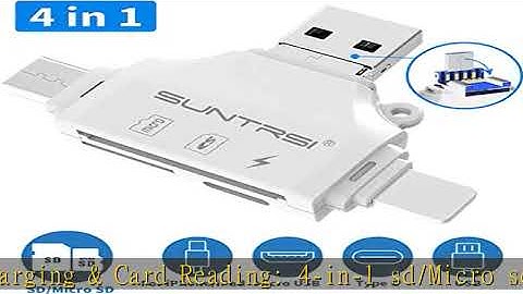 SD/Micro SD Card Reader for iPhone/ipad/Android/Mac/Computer/Camera,Portable Memory Card Reader 4 i