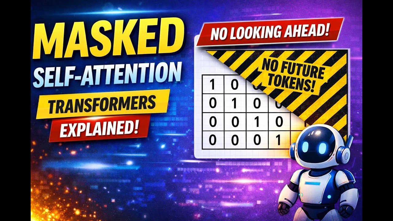 Masked Self-Attention Explained | Transformer Decoder Attention (NLP ...