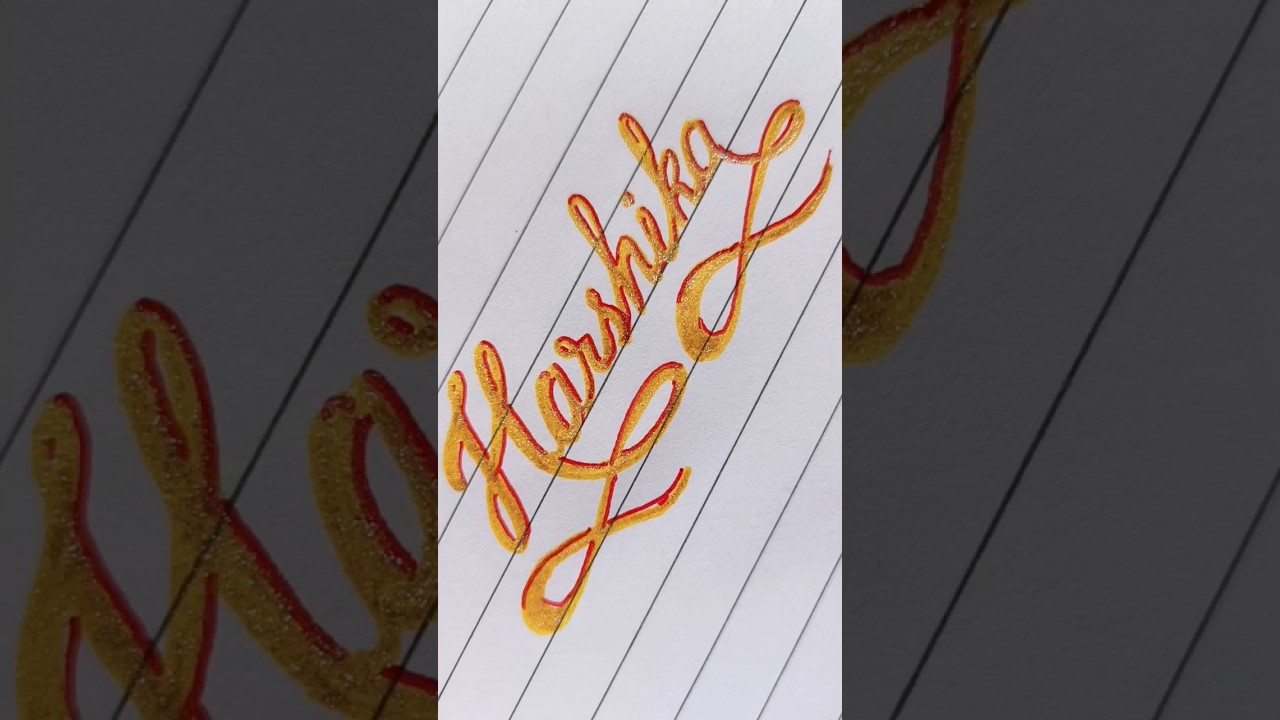 Harshika Name Art 