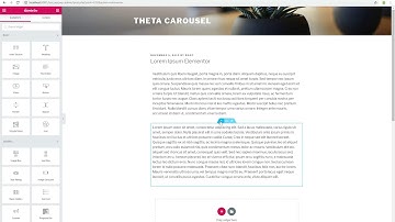 Theta Carousel with Elementor