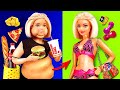 25 BARBIE Transformation DIYs - Barbie is losing weight FUNNY VIDEO