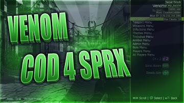 ❤ [COD4/PS3] Venom SPRX Mod Menu *UPDATED*❤