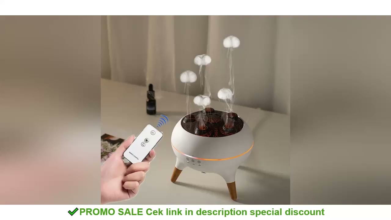 Dynamic Jellyfish Air Humidifier 250ml Essential Oil Diffuser Remote Control Bedroom Humidifier With