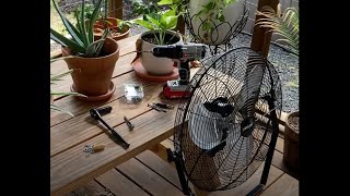 Outdoor Patio Fan Install - Low Clearance Solution - Wall Mount