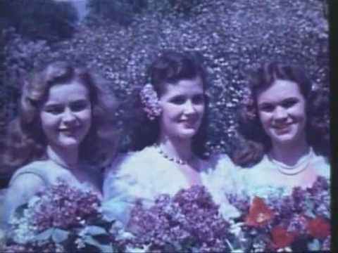 Old 1947 Film Lombard Illinois Lilac Festival Bett...