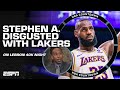 Stephen A. reacts to Lakers losing on LeBron&#39;s historic night: I&#39;m DISGUSTED! | NBA Countdown