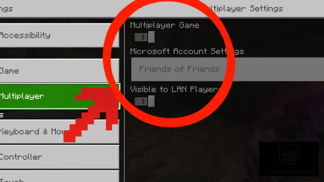 Allow child to add friends and play online minecraft android