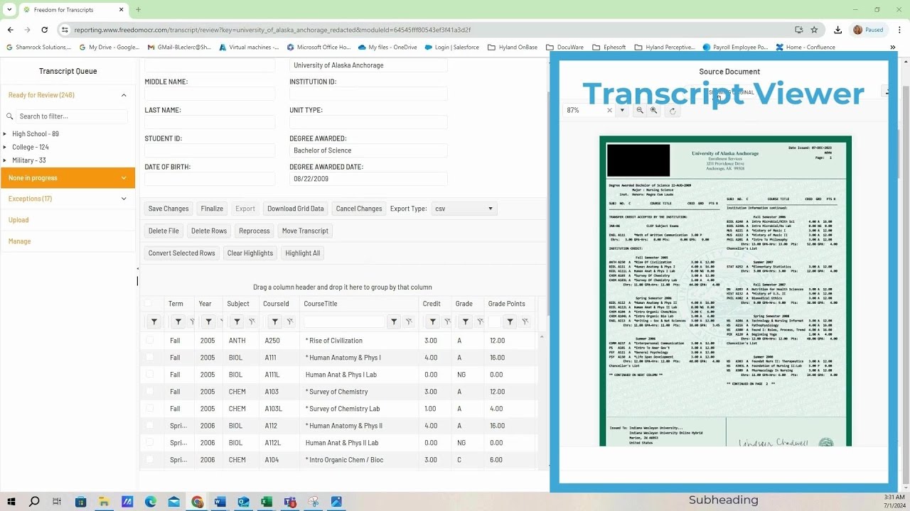 Let's Process A Transcript Together - YouTube