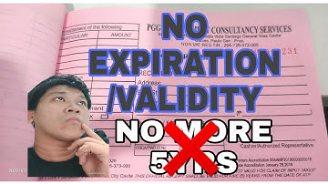 BIR RR6-2022:  Removal of Five (S)-year ValidiTy Period on Receipts/Invoices