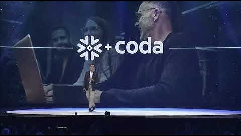 Coda Brain Announcement @ Snowflake Keynote