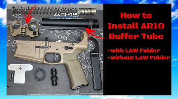 How to Install AR10 Buffer Tube - Aero Precision M5 Build