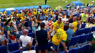 Драка между фанатами Бразилии и Мексики FIFA 2018 WORLD CUP SAMARA
