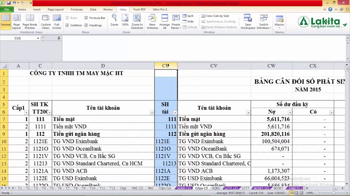 Bảng hệ thống tài khoản kế toán excel năm 2024