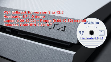 PS4 Jailbreak BD-JB HenLoader LP 1.0 demo for PS4 9.0 to 12.50