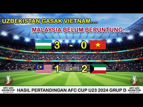 MALAYSIA &amp; VIETNAM TAKLUK..!! | Hasil Akhir Grup D AFC CUP U23 2024 | @ScoreVaganza_official