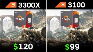 Ryzen 3 3300X vs Ryzen 3 3100 | Test in 5 Games