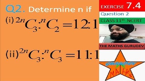 Exercise 7.4, Question 2, Permutations and Combinations, kramchy aur sanchy,