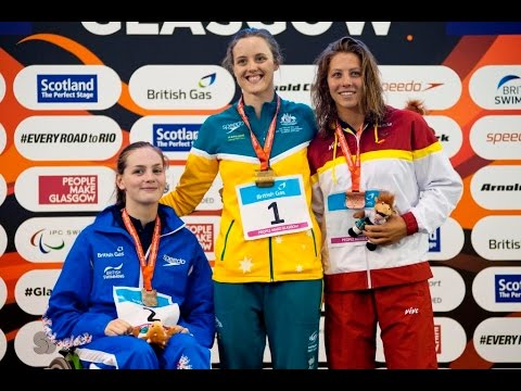 Women's 100m Backstroke S9 | Victory Ceremony | 2015 IPC Swimming World Championships Glasgow