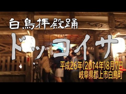 白鳥の拝殿踊～ドッコイサ（岐阜県郡上市） 平成27年(2015年)