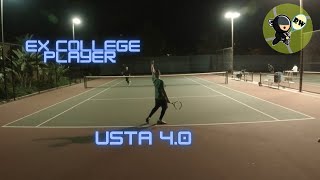 Tennis Practice 11pt Games and 10pt Tiebreakers | Steven USTA 4.0 vs Ex College Player | 4/12/2022
