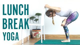 Yoga For Your Lunch Break  ♥ Yoga Stretches, Exercises & Stress Relief  ♥ YogaCandi