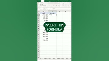 Create barcodes in excel | ms excel | @techbro2