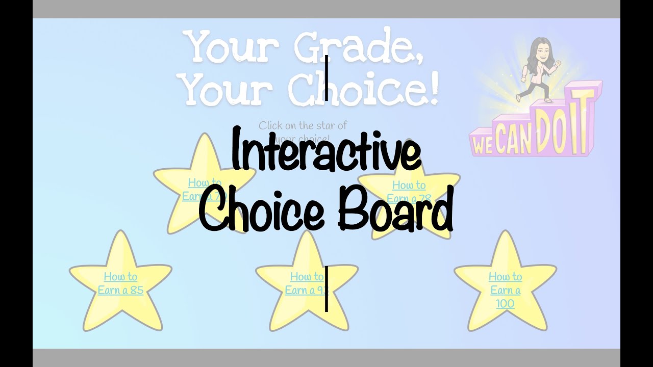 Interactive Choice Board Tutorial Using Google Slides YouTube Interactive Choice Board Tutorial Using Google Slides YouTube