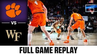 Clemson vs. Wake Forest Full Game Replay | 2023-24 ACC Men’s Basketball