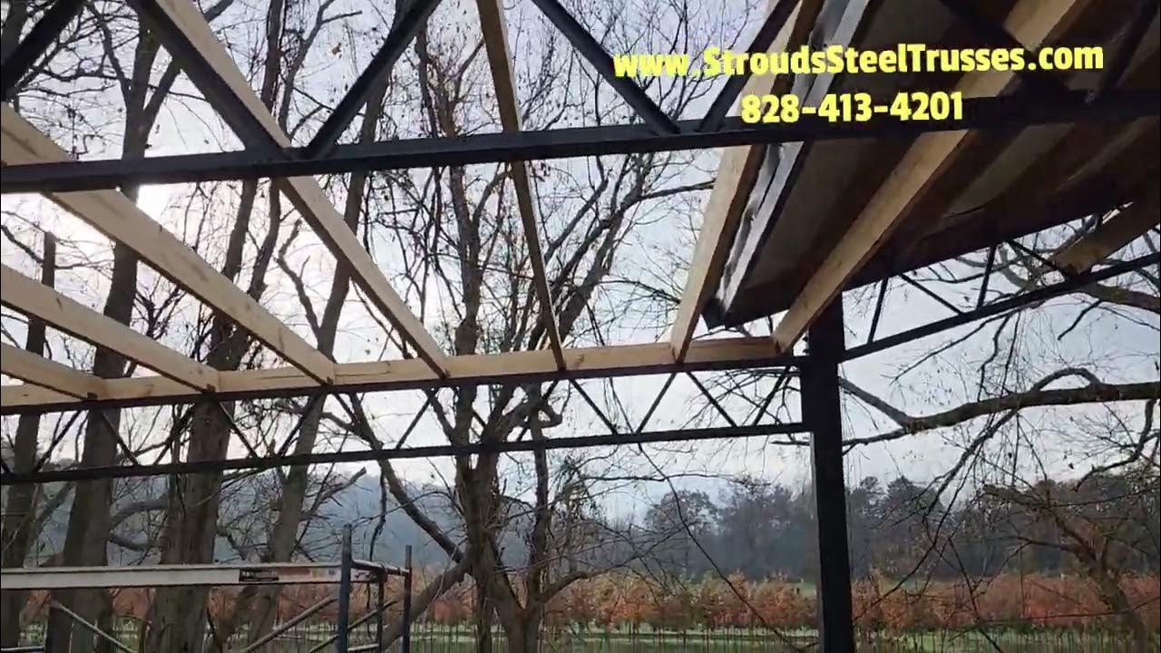 Steel Trusses 2" Black Lean/Shed easy attach YouTube