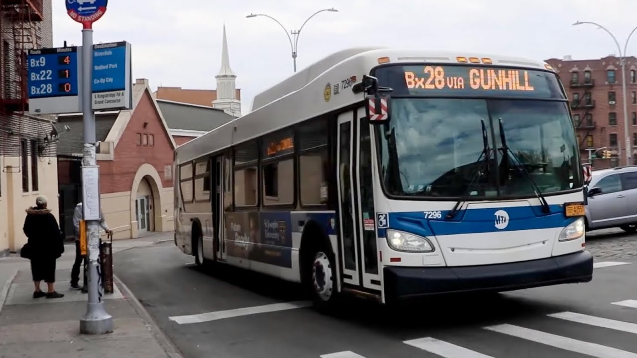 NYCT Bus 2015 New Flyer XD40 7296 on the Bx28 at Kingsbridge Road