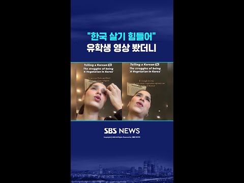 '한국 살기 힘들어'…유학생 영상 봤더니 #shorts