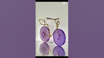 Beautiful button and wire bikes #artandcraftideas