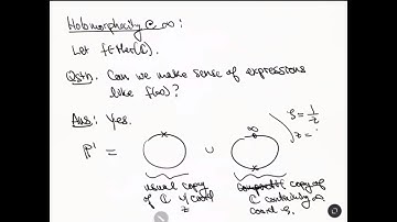MATH 331: Compactifying CC  - part 2 - Holomorphicity at Infinity