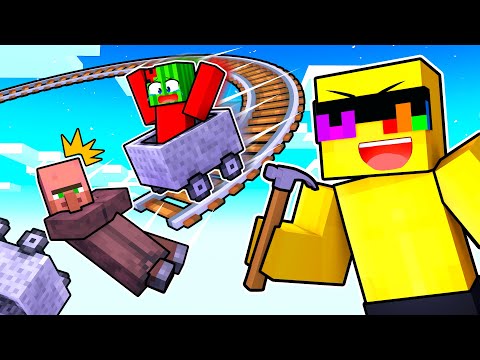 Building an IMPOSSIBLE CART RIDE in Minecraft!