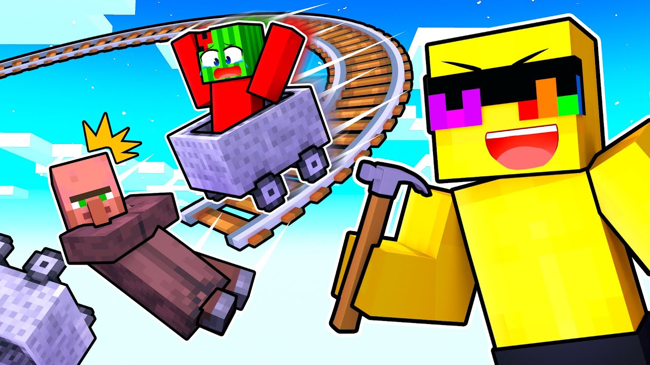 Building an IMPOSSIBLE CART RIDE in Minecraft!