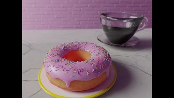 First Blender Animation - The 3D Donut Video