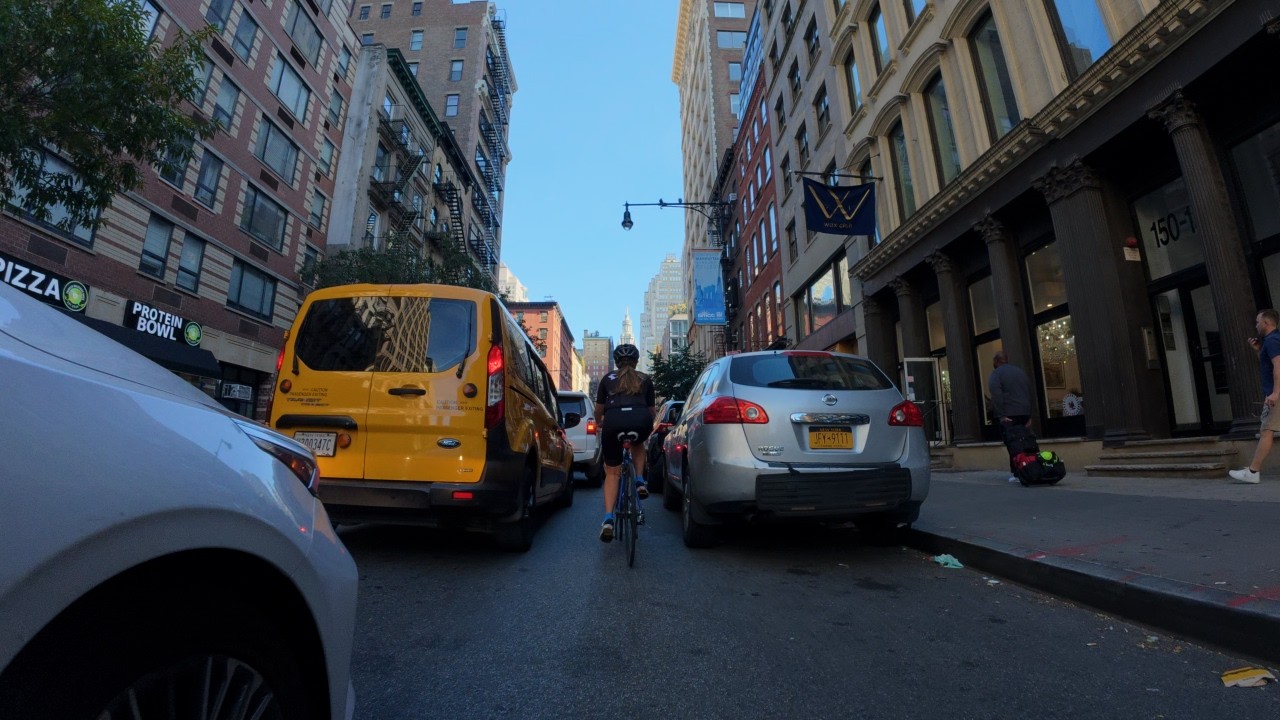 [4k 60FPS] early fall cycling in nyc 2025 (downtown manhattan, brooklyn bridge, prospect park)