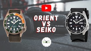 Duelo entre Divers japoneses ORIENT vs SEIKO | Comparativa de Relojes de Buceo Automáticos ⌚🌊🦈🧜‍♂️